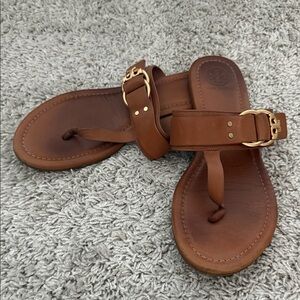 Tory Burch Tan Leather Sandals